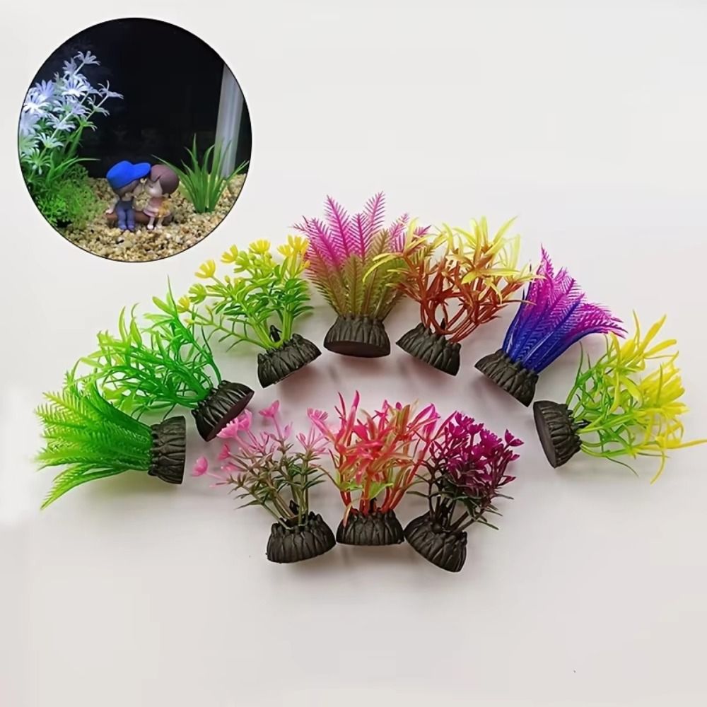 Aquarium Planted Background - Plastic Artificial Aquarium Plant Height Range