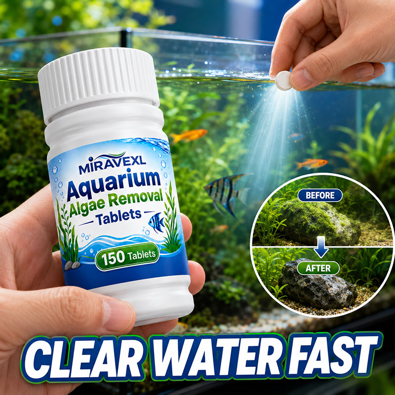 Planted Aquarium With Fish - MIRAVEXL 150 Aquarium Algae Removal Tablets,