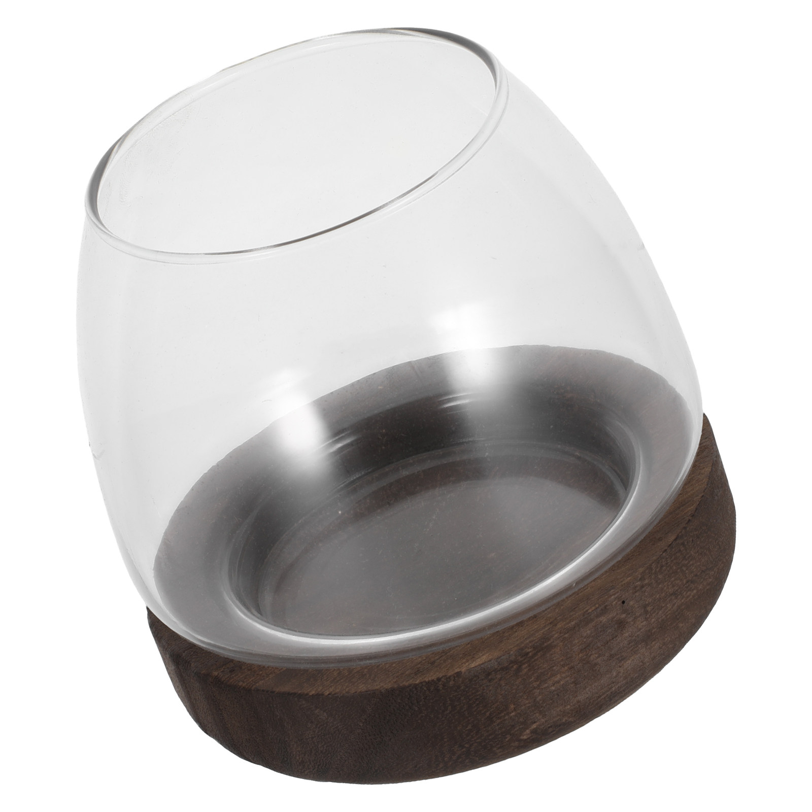 Planted Aquarium Jar - Round Glass Hydroponic Terrarium Plant Holder