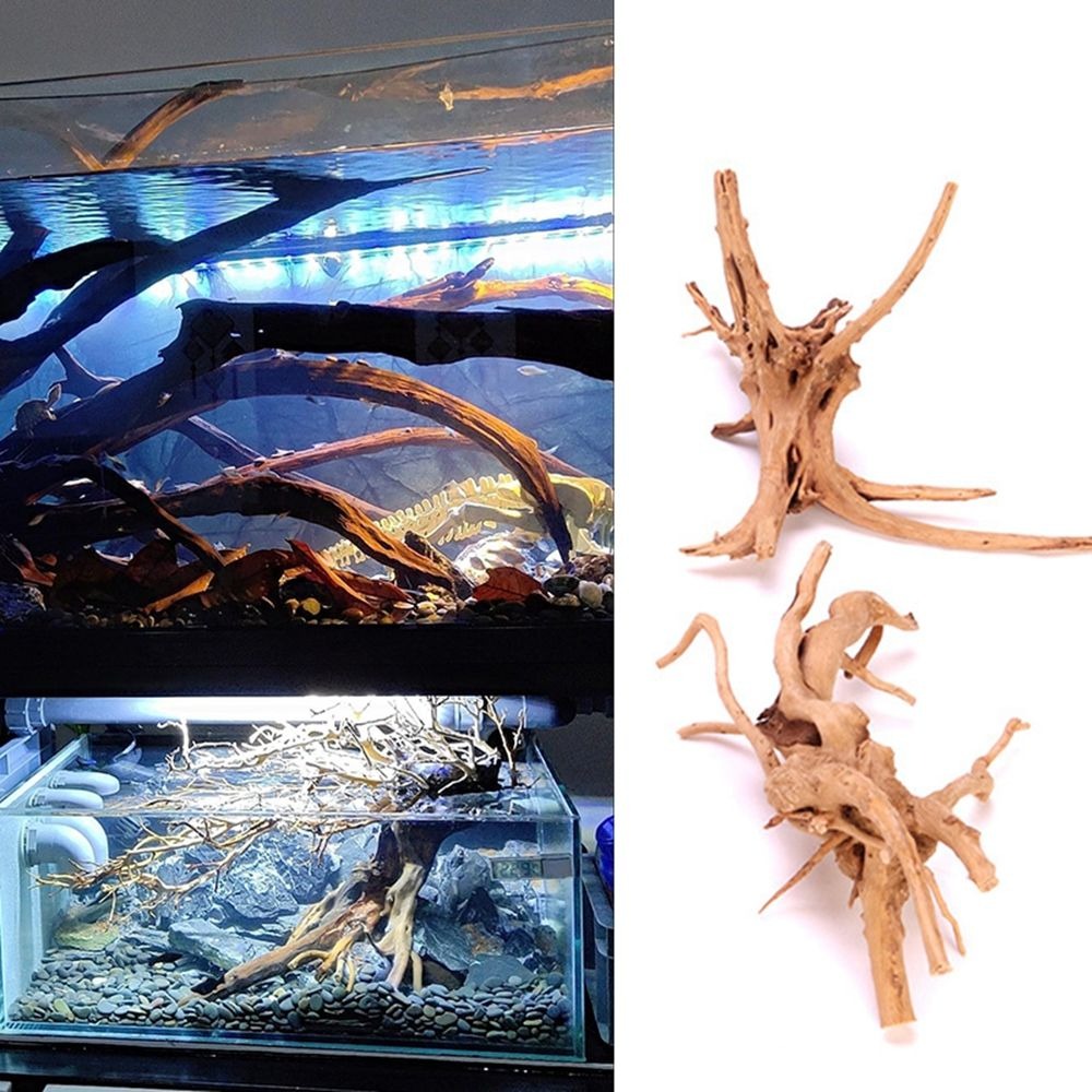 New Natural Wooden Fish Tank D - Aquarium Plant Root Tabs recension och pris