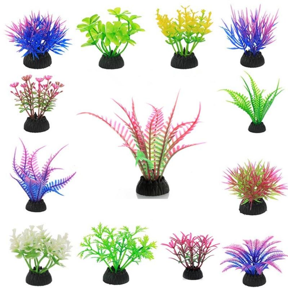 Plastic Artificial Aquarium Pl - Aquarium Planted Background recension och pris