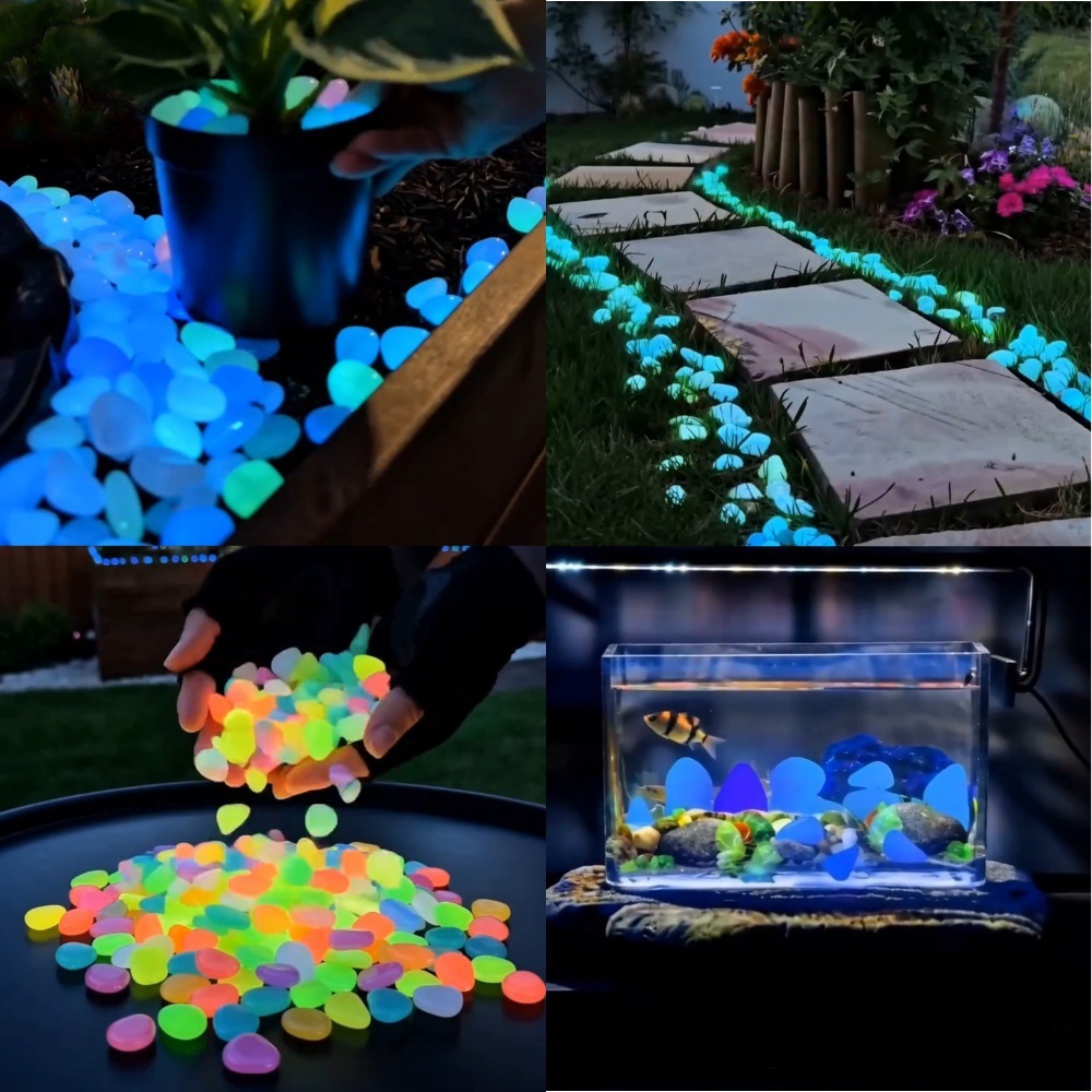 Colorful Glow In The Dark Lumi - Planted Aquarium With Fish recension och pris