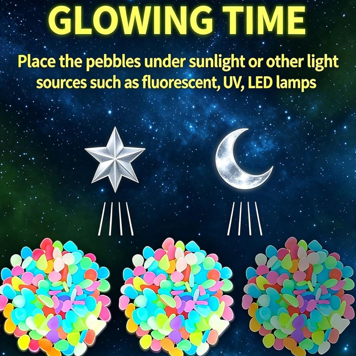 Colorful Glow In The Dark Lumi - Planted Aquarium With Fish recension och pris