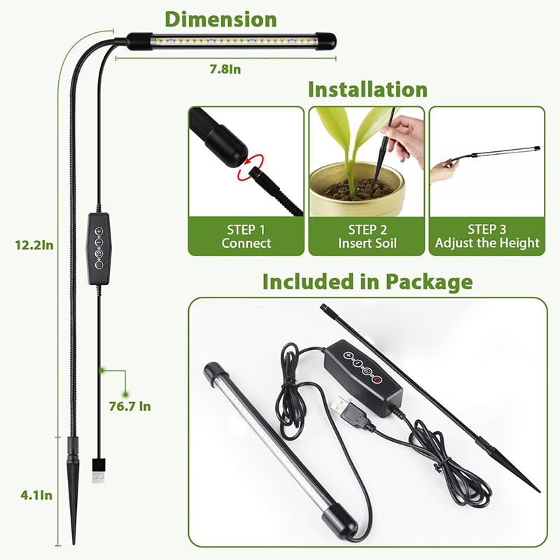 LED USB 5V Grow Lamp Full Spec - Aquarium Plant Root Tabs recension och pris