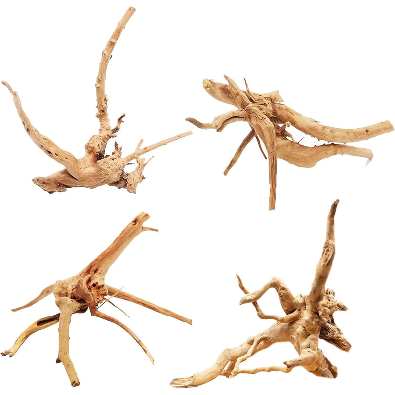 4PCS Natural Wooden Fish Tank  - Aquarium Plant Root Tabs recension och pris