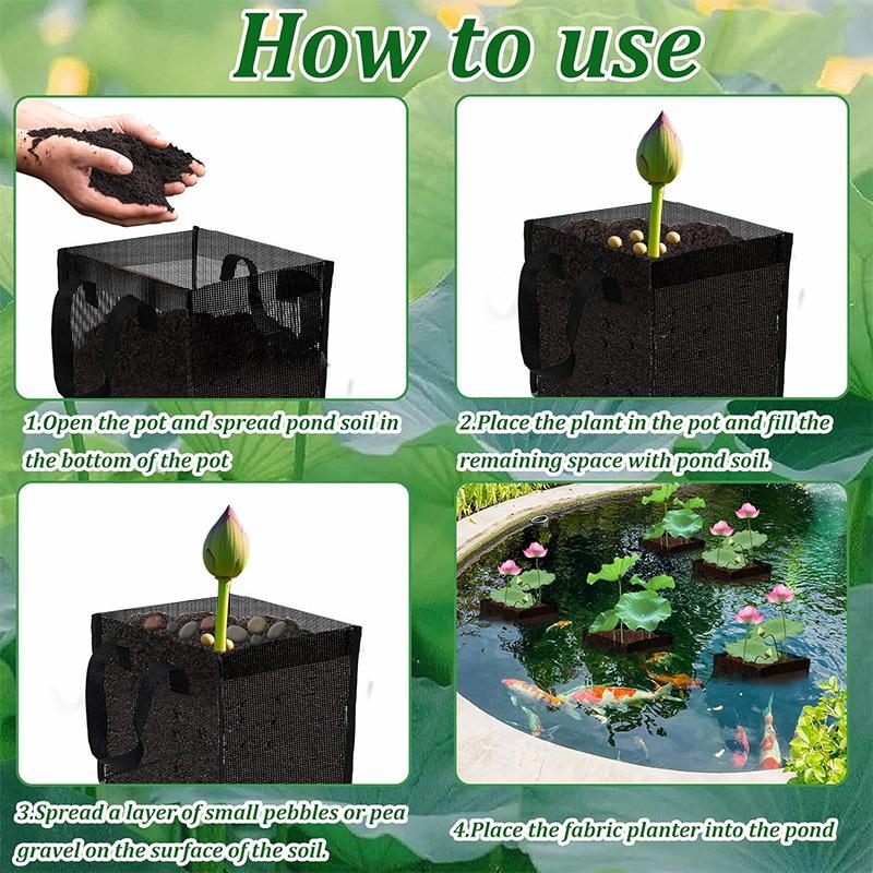 4 Pcs Black Mesh Pond Planting - Aquarium Plants recension och pris