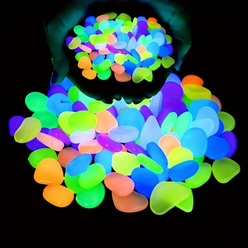 50-200pcs Glow in The Dark Peb - Aquarium Plants recension och pris