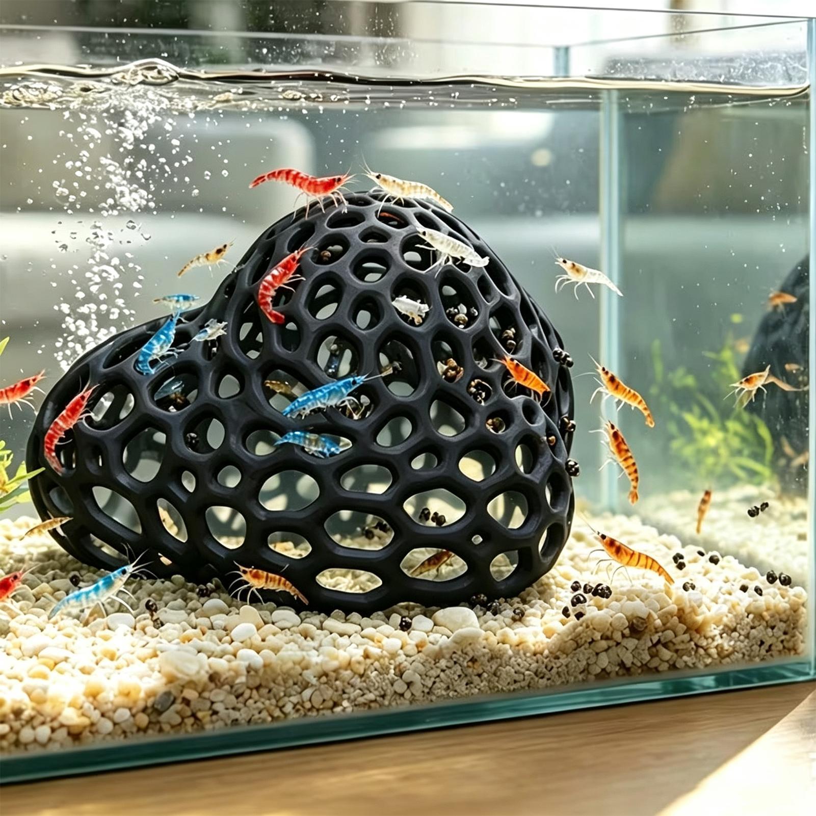Fish Shrimp Hiding Cave Wide-V - Aquarium Planted Background recension och pris
