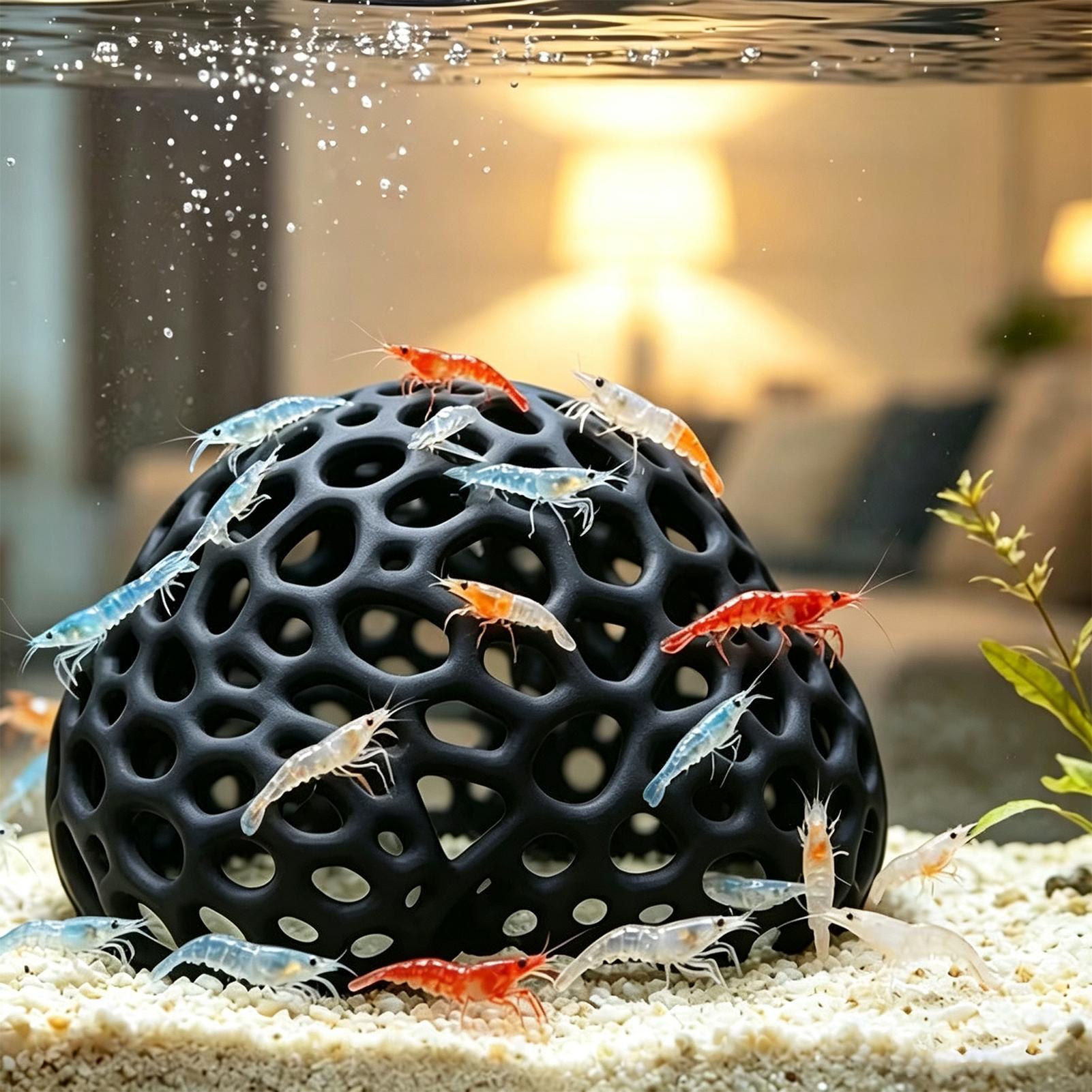 Fish Shrimp Hiding Cave Wide-V - Aquarium Planted Background recension och pris