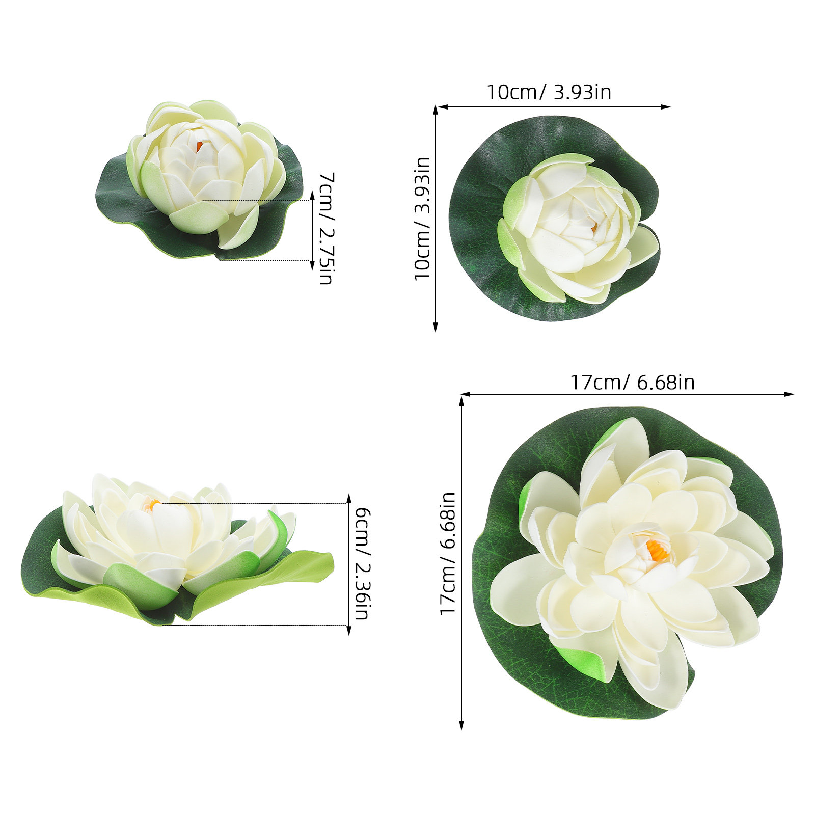 5Pcs Artificial Floating Water - Planted Aquarium With Fish recension och pris