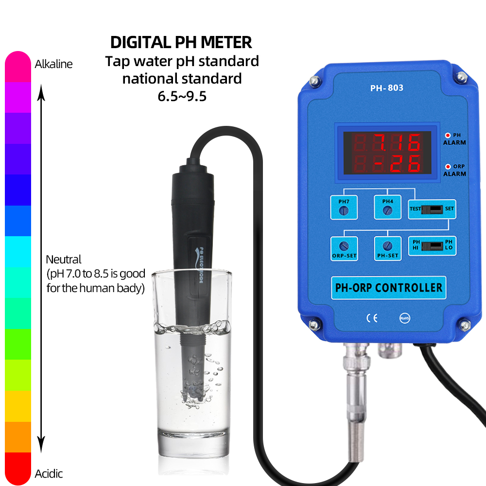 PH-803 Digital 2&1 PH ORP Redo - Planted Aquarium Ph recension och pris